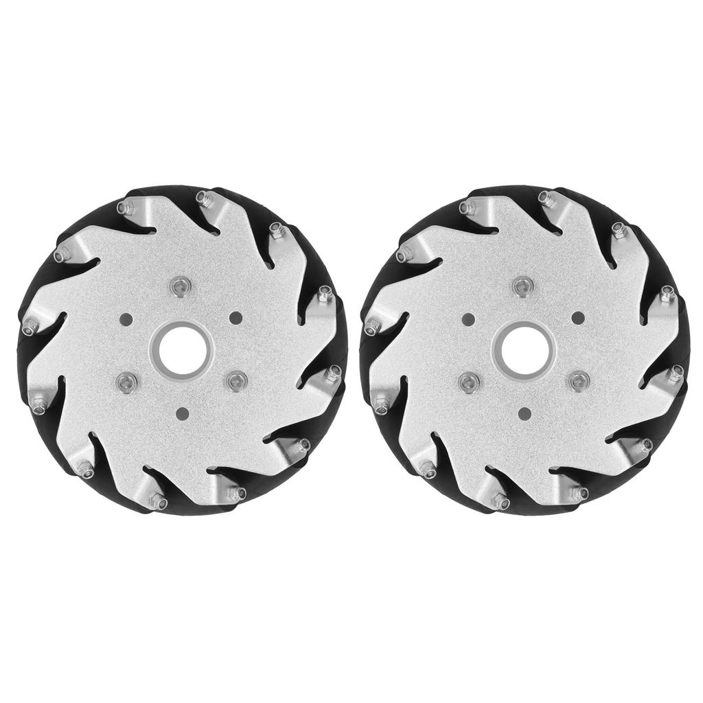 2 Sets 127mm5in Omni Directional Wheel 45KG Load Chassis Car Kit for DIY Education Robot Car Omni