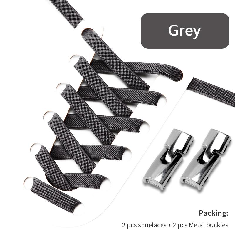 NO.8 4Pcs Cross Lock Shoelaces Without Ties 8MM Width Elastic Laces Sneakers Kids Adult No Tie Shoelace Rubber Bands Shoes Accessorie