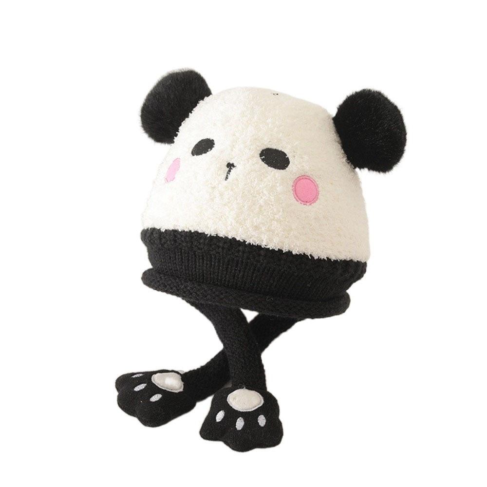 Вязаная шапка с ушками мультяшная шапка с защитой ушей милая детская плюшевая шапка детская