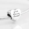 New 925 Sterling Silver Love Family Enamel Round Shape Cz Beads Fit Original Charms Bracelet Bead Jewelry Making