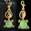 Fashion Frog Keychain Bag Charm Alloy Enamel Pendant For Casual Day Use
