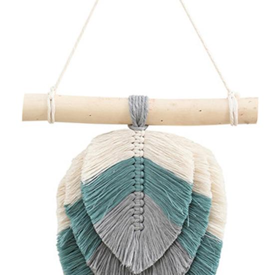 Настенный гобелен в скандинавском стиле с кисточками в стиле пэчворк, хлопковый гобелен ручной работы, товары для дома