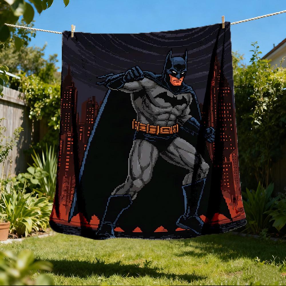 1 шт. Фланелевое одеяло Бэтмен для улицы, мягкое, легкое и теплое, для дивана, офиса