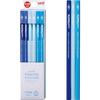 Карандаш Mitsubishi Pencil Kakikata Uni Palette 2B Пастельно-голубой 1 дюжина K55602B