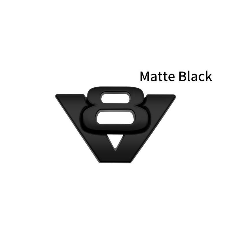 3D автомобильный стиль хром металл V6 V8 логотип крыло кузов боковая наклейка эмблема значок для универсальных автомобильных аксессуаров автомобили