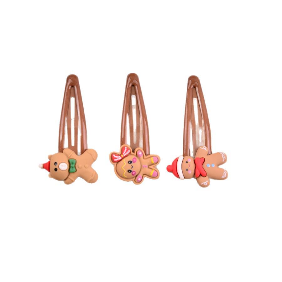 Christmas Snowman Cartoon Hair Clip - Cute, Baby-Friendly Holiday Accessory for Kids