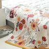 80x160cm Orange Flowers Bath Towel Pure Cotton Soft Absorbent Quick-drying Towel Beach Towel for Women,1pc