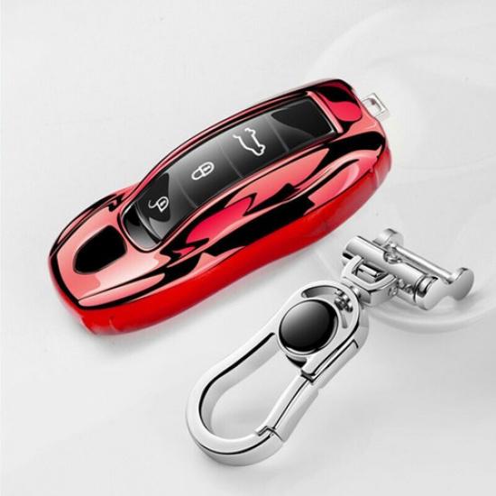 For Porsche Panamera Cayenne Macan Soft TPU Car Remote Key Cover Case Fob Shell