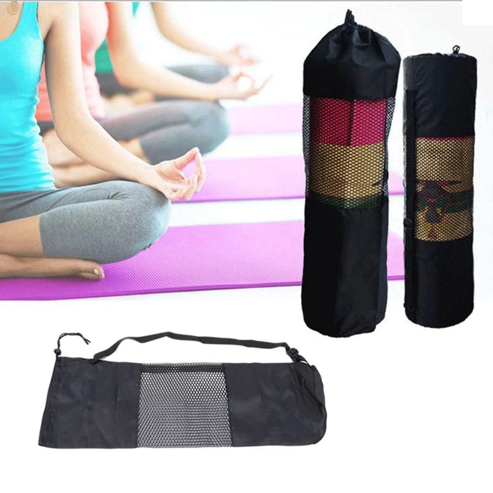 Convenience Yoga Mat Mesh Bag Adjustable Shoulder Straps Breathable Sports Bag Yoga Mats