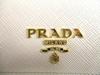 Authentic PRADA Sand Saffiano Leather Multicolor Trifold Wallet Compact Wallet #a876  Refurbished