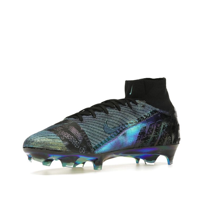 Nike Кроссовки унисекс Zoom Mercurial Superfly 10 Elite SE FG Cosmic Speed Pack разноцветные черные FQ8309-001