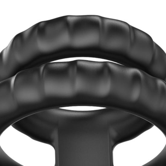 Durable Penis Ring Comfortable To Wear Skin-friendly Portable Dildo Foreskin Delay Double Ring for Bathroom