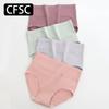 CFSC Women's Large Size Underwear Solid Color Print Underwear