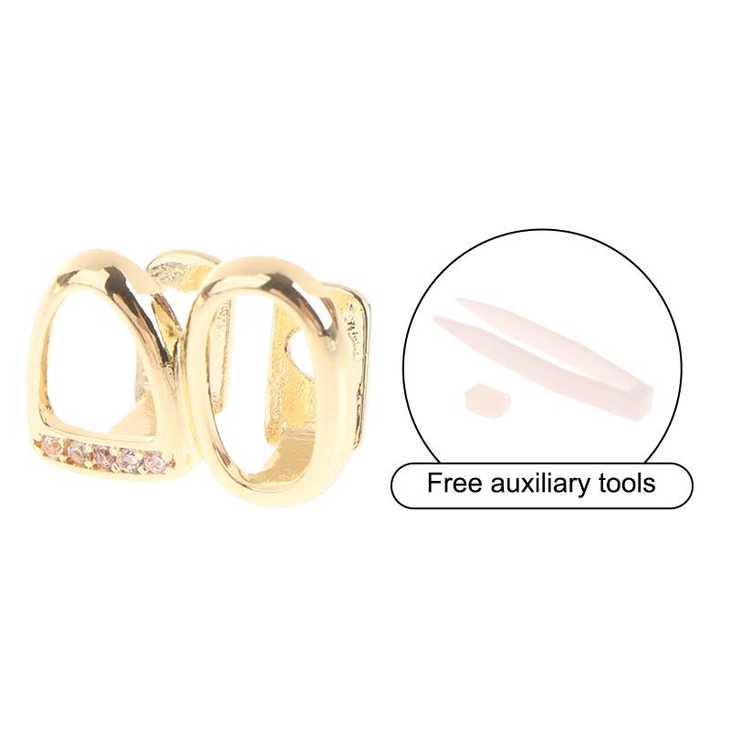 Хип-хоп одиночные зубные гриллзы колпачки для зубов панк металлический гриллз колпачки для косплея вечерние зубные гриллзы украшения для зубов