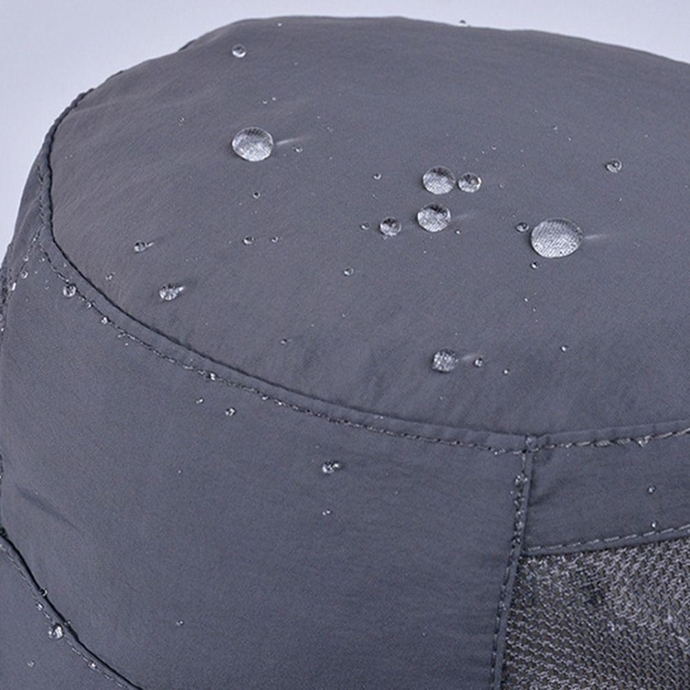 Дышащая шляпа-ведро Защита от солнца Кепка рыбака Модная шляпа от солнца Лето