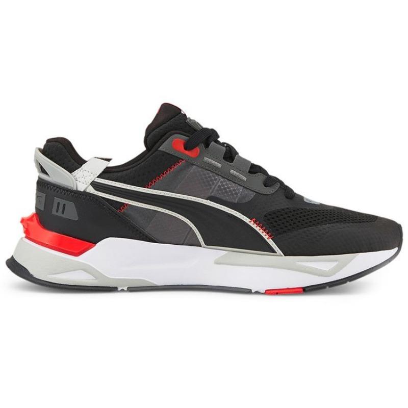 PUMA Mirage Sport Tech Unisex Low-top Fabric Comfort Sports Casual Shoes Black Red 383107-03