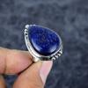 Lapis Lazuli Gemstone Handmade 925 Sterling Silver Jewelry Ring Size 9 M-2803