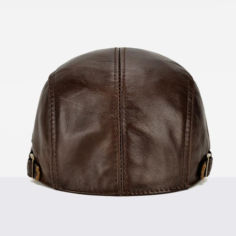 Northwood Мужской берет из натуральной кожи, коровья кожа, осенне-зимние береты, теплая фуражка для мужчин