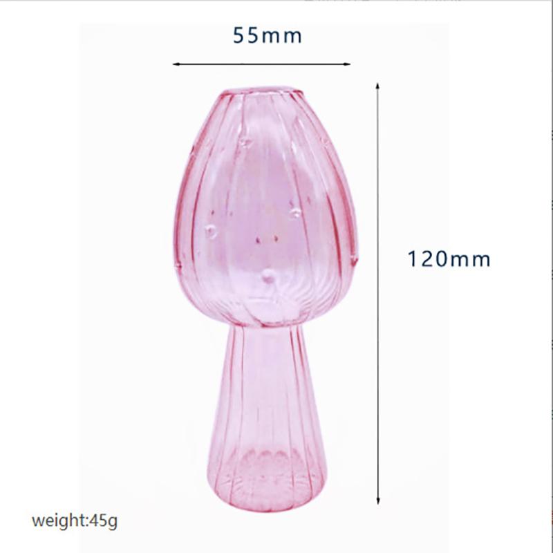 Ваза 1 шт. Прозрачный стеклянный гриб, настольное украшение для дома, гидропонная цветочная композиция, ароматерапия, отель, домашний интерьер, гостиная