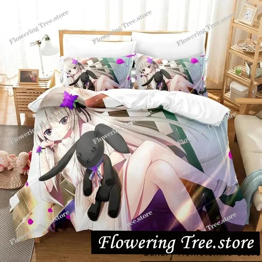 Аниме Yosuga No Sora Комплект постельного белья Мальчики Девочки Размер Twin Queen King Подушка Наволочка Постельное белье для мальчиков Взрослый Домашний текстильextile029963