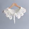 Vintage Embroidery Shirt Fake Collar Woman Removable Shirt Detachable Collar Shirt Blouse Tops Sweater False Collar Accessory