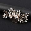 Women Hair Jewelry Handmade Comb Crystal Tiara Wedding Hair Combs Pearl Bridal Hairpins
