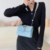 Trendy Korean Small Womens Bag 2021 New Urban Simple Pu Diamond Quilted Chain Bag