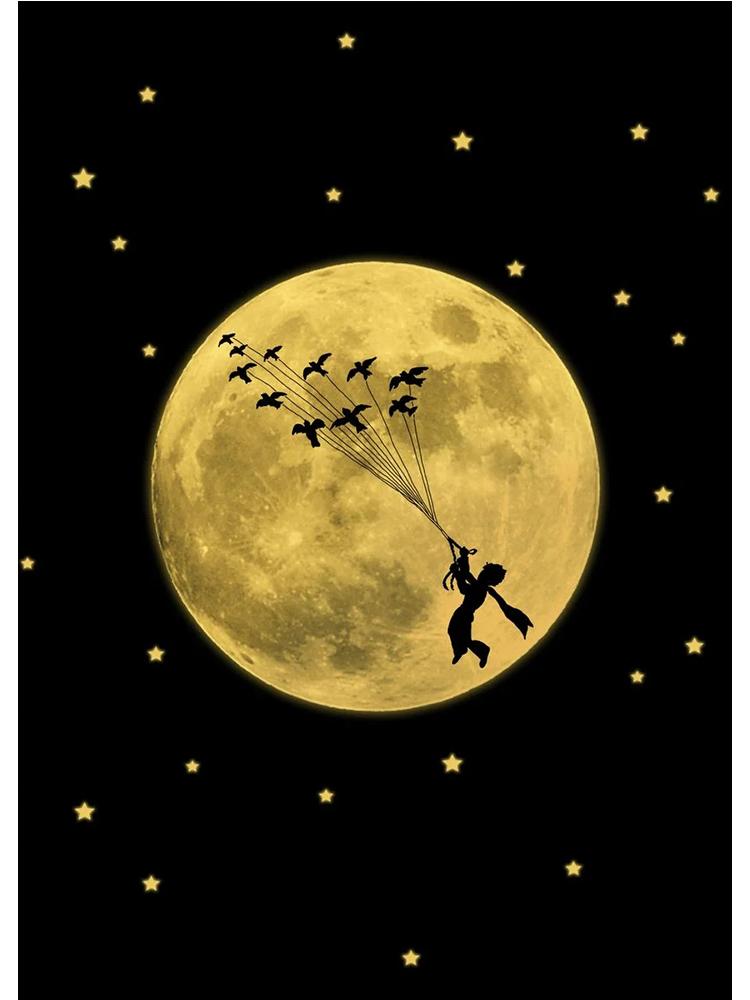 The Little Prince Movie Poster Canvas Painting Cartoon Wall Art Picture For Nursery Kid Room Home Decoration