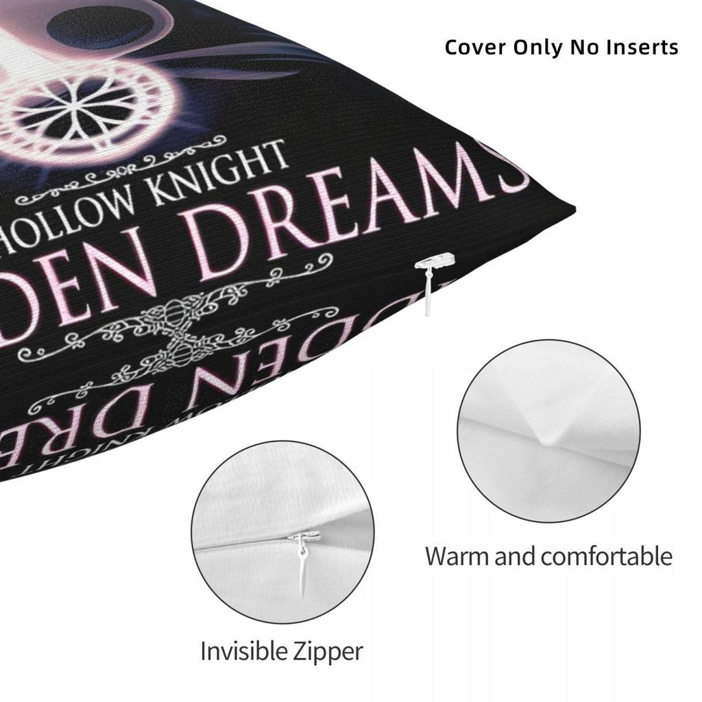 Hollow Knight Funny Games Printed Pillowcase Cushion Cover Pillow Covers Y2K Seat Decorations Square Multi-Size