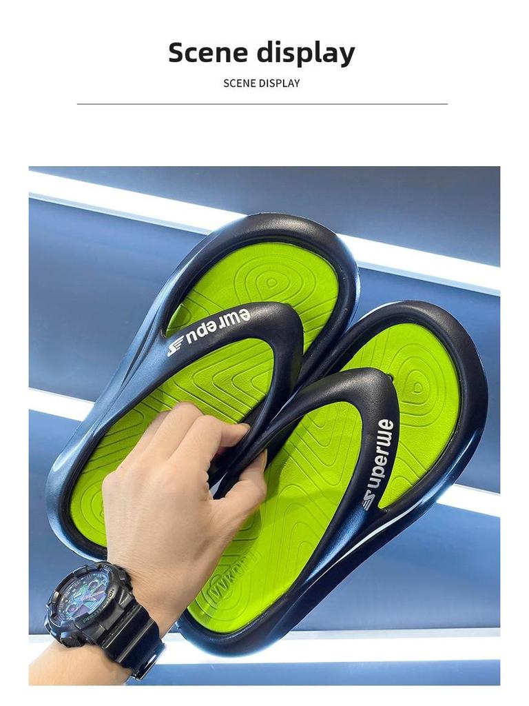 Мужские шлепанцы EVA на толстой подошве 2023 года — трендовая летняя мода