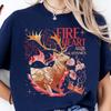 Fire Heart Fantasy Queen Shirt | Dark Fantasy Book Lover Tee | Comfort Colors Bookish Gift