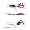 Professional Pizza Scissors Detachable Sharp Stainless Steel Blade Pizza Cutter Scissors Labor-Saving Pizza Spatula Slicer Tool