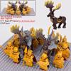MOC Эльфийские рыцари Трандуил Мегалоцерос Маунт lotr Солдаты Животные Строительные блоки Кирпичики Средневековые Игрушки дети Рождественские подарки