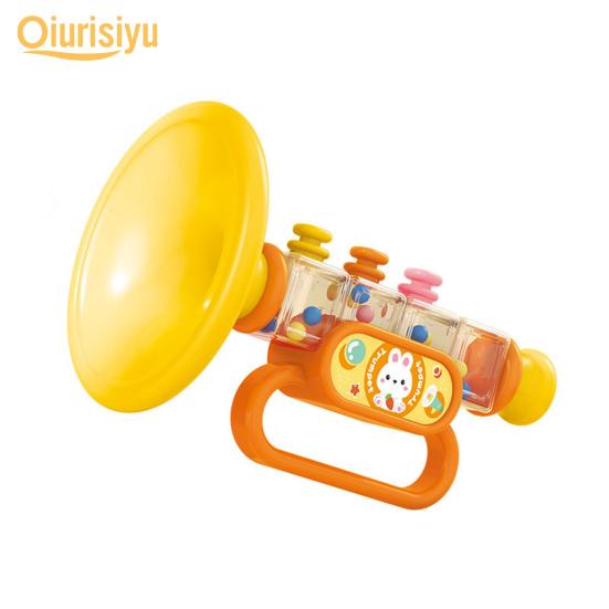 Funny Mini Music Enlightenment Round Edges Performance Prop Blowing Toy for Children Trumpet Toy