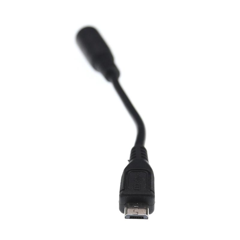 Адаптер-переходник DC5.5 x 2.1 мм (мама) на Micro USB (папа) Кабель-удлинитель Питание до 5В 3А 15Вт