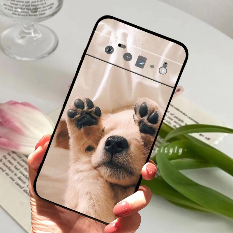 For Google Pixel 6 Pro 5G Case GF5KQ Soft Silicone TPU Phone Cover For GOOGLE PIXEL6 PRO Coque Shockproof Bumper Cute Animal