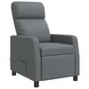 Massage Recliner Chair Gray Faux Leather