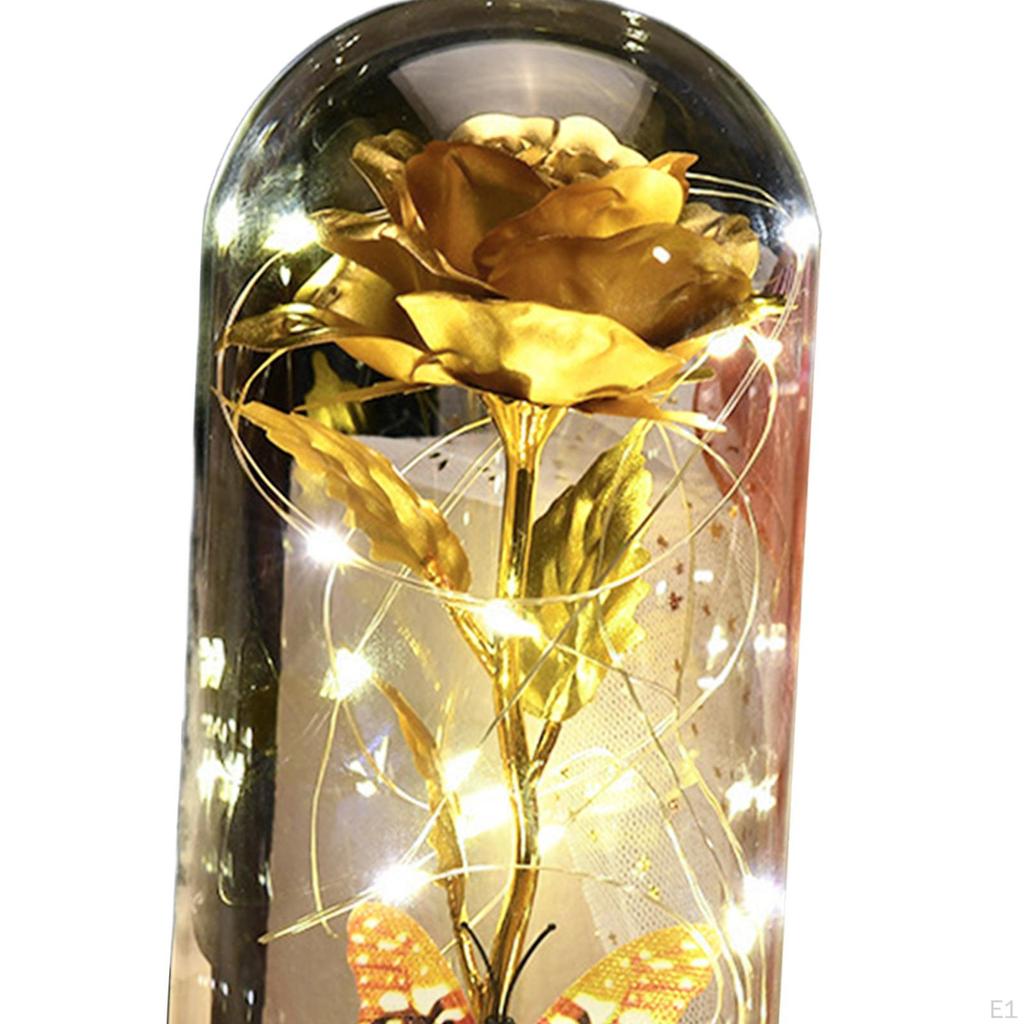 Хрустальный подарок в виде розы, украшение стола, ночник, подарки на день рождения, подарки для женщин