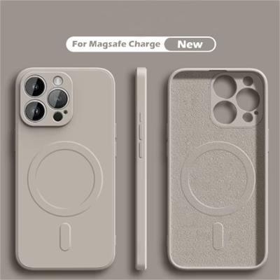 Жидкий силикон для Magsafe Wireless Charge Магнитный чехол для iPhone 16 15 14 Plus 13 12 11 Pro X XR XS Max Мягкий чехол