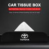 1pcs Car Tissue Box Holder Armrest Box Storage Case Emblem for Toyota TRD Corolla Camry Rav4 Yaris Hilux Prius Auris Car Accessories