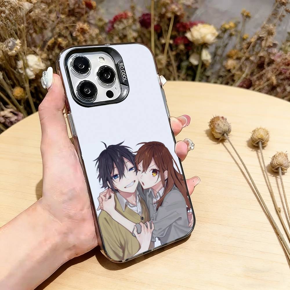 Чехол для телефона Horimiya Для iPhone 17,16,15,14,13,12,11 Plus,Pro Max,XS,Красочный Серебристый Чехол для телефона Funda Cover