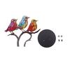 Birds On Branch Desktop Ornaments Iron Double Painted Bird Colorful Birds Ornament Tablet for