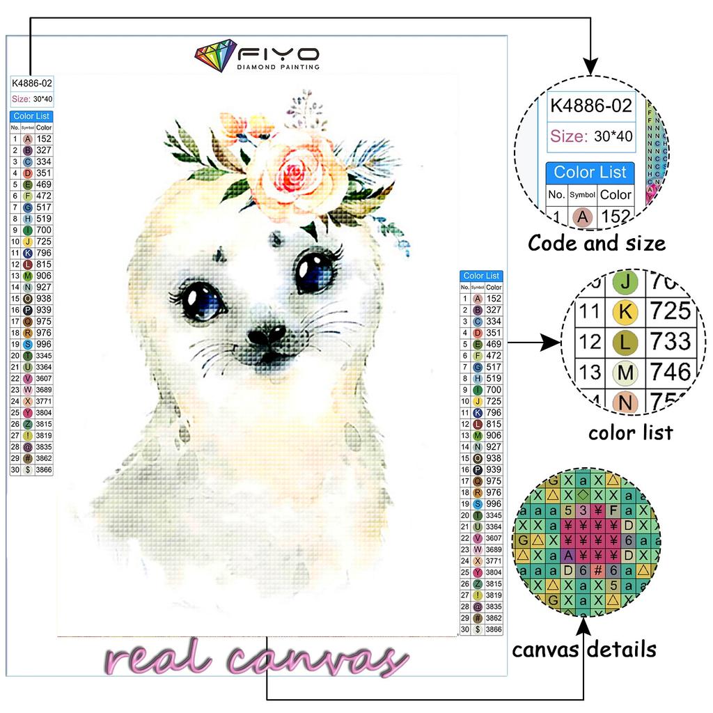 Алмазная картина Мультяшные маленькие животные Вышивка крестом Стразы Домашний декор