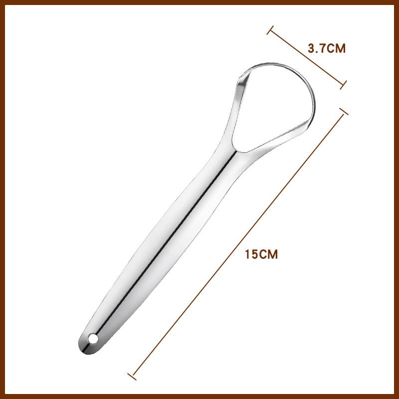 Портативный одно-/двухслойный скребок для языка, многоразовый чехол для щетки для полости рта из нержавеющей стали, нескользящая ручка, скребок для языка