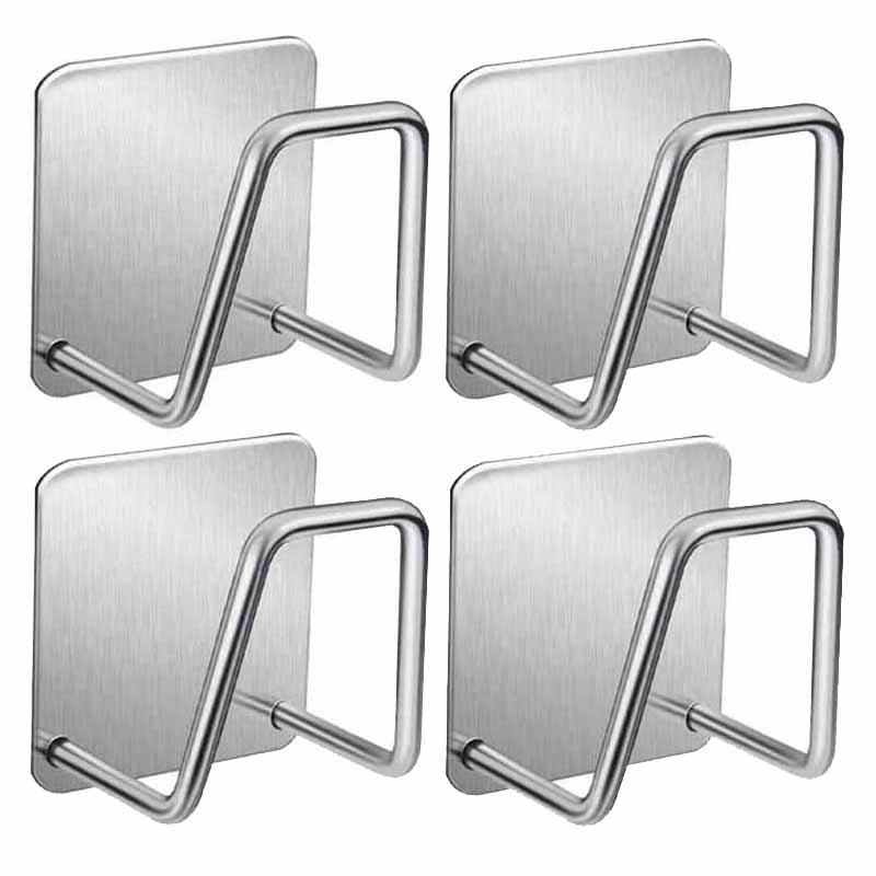 Держатель для кухонной раковины из нержавеющей стали, самоклеящаяся сушилка для слива, кухонные настенные крючки, органайзер для хранения аксессуаров