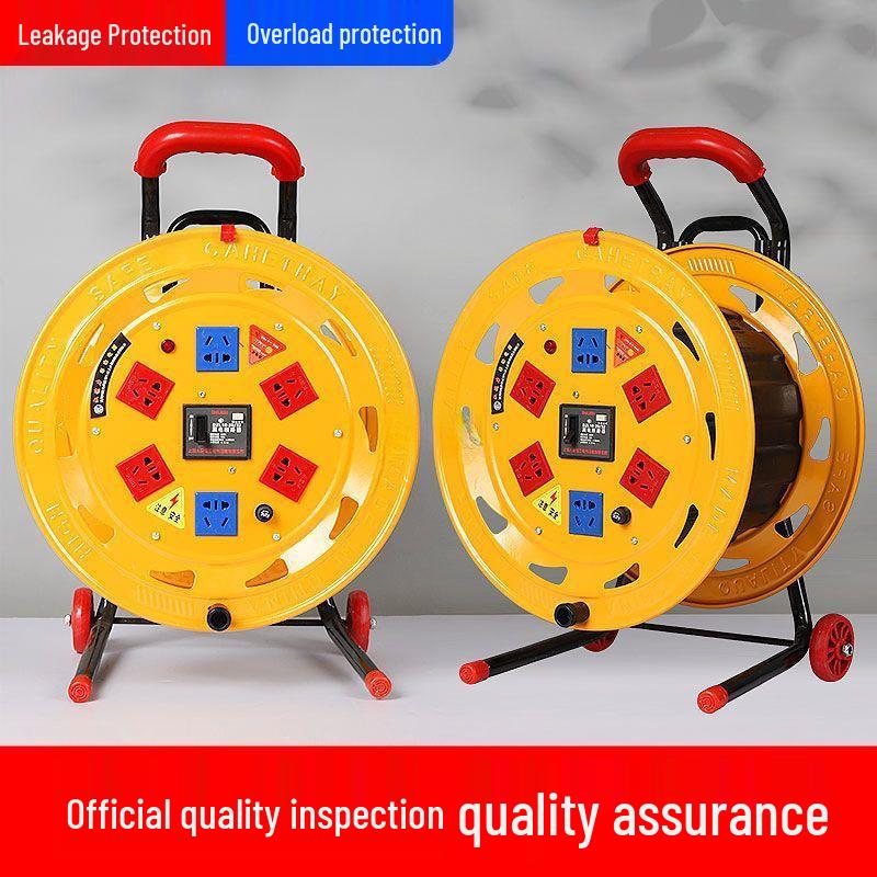 Mobile Cable Reel Spool: Empty Winder for Cables, Take-up and Extension Cord Management