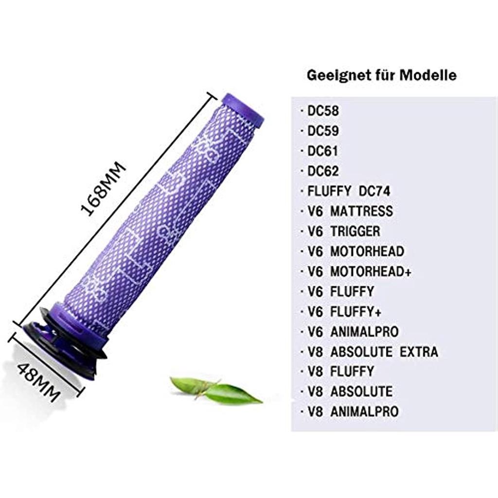 Фильтр для Dyson, сменный фильтр для пылесоса Dyson V8 V7 Animal Absolute Motorhead, 3 предварительных фильтра и 3 HEAP постфильтра, запасные части