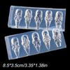 Silicone 3D Hibiscus Flower Nail Mold for Resin Art Professional DIY Nail Tool for Floral Design Creations