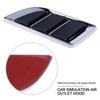 2Pcs/Set Car Side Air Flow Vent Hole Cover Fender Bonnet Vent Grille Duct Decor Car Styling Shark Gill Decoration Sticker