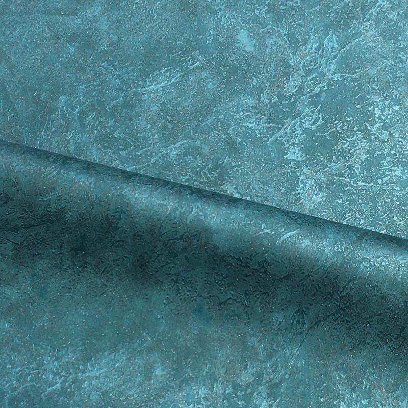 Темно-бирюзовые металлические обои под мрамор, индустриальный винтажный однотонный текстурированный винил, павлиново-зеленые обои для фона гостиной
